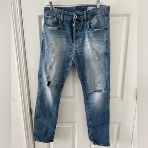 G-Star Raw 3301 Men's Faded Blue Skinny Jeans